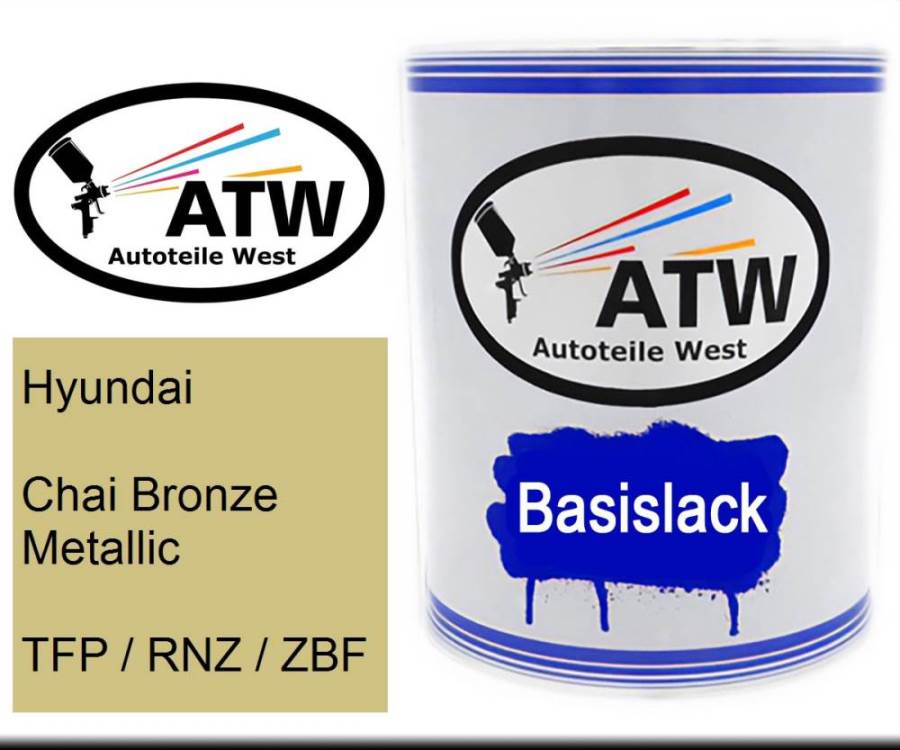 Hyundai, Chai Bronze Metallic, TFP / RNZ / ZBF: 1L Lackdose, von ATW Autoteile West.